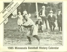 1985 Minnesota Baseball History Calendar