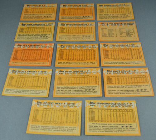 Tarjetas coleccionables de deportes de béisbol 1988 Topps MLB Los Angeles Dodgers - tu elección - Imagen 4 de 34