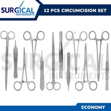12 Pcs Urology Circumcision Instruments Set Surgical Medical Gynecology Economy