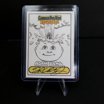 2011 GARBAGE PAIL KIDS FLASHBACK SERIES 2 Adam Bomb SKETCH CARD FRED WHEATON CS