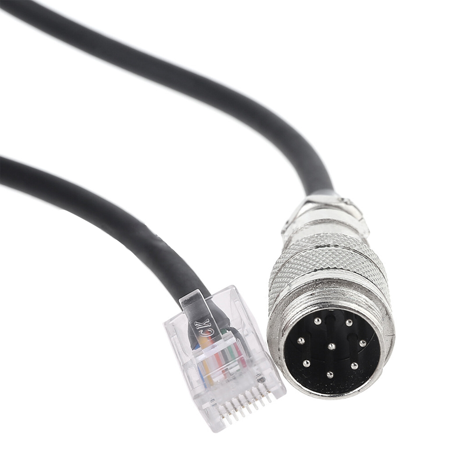 Round 8 Pin To RJ45 Microphone Adapter Cable for Yaesu FT450D FT897D