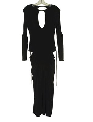 black keyhole bodycon dress Long Sleeve Keyhole Bodycon Dress
