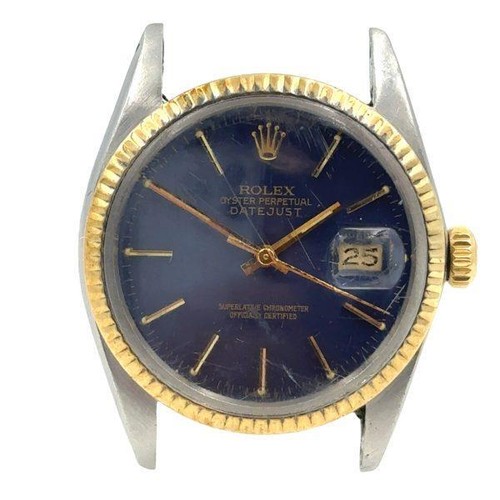 Men's Two-Tone Rolex Datejust Wristwatch Ref 16013 Circa 1980
