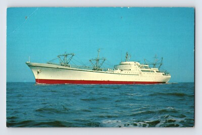 Postcard Nuclear Ship Savannah American Export Isbrandtsen Line 1970s Unposted