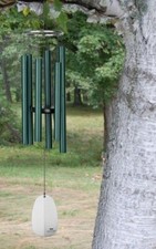 Woodstock Bells of Paradise Wind Chime - Medium - Rainforest Green - 32 Inches