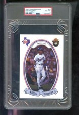 1987 Texas Rangers Wildfire Prevention Fire Safety #14 Tom Paciorek PSA 8 Card
