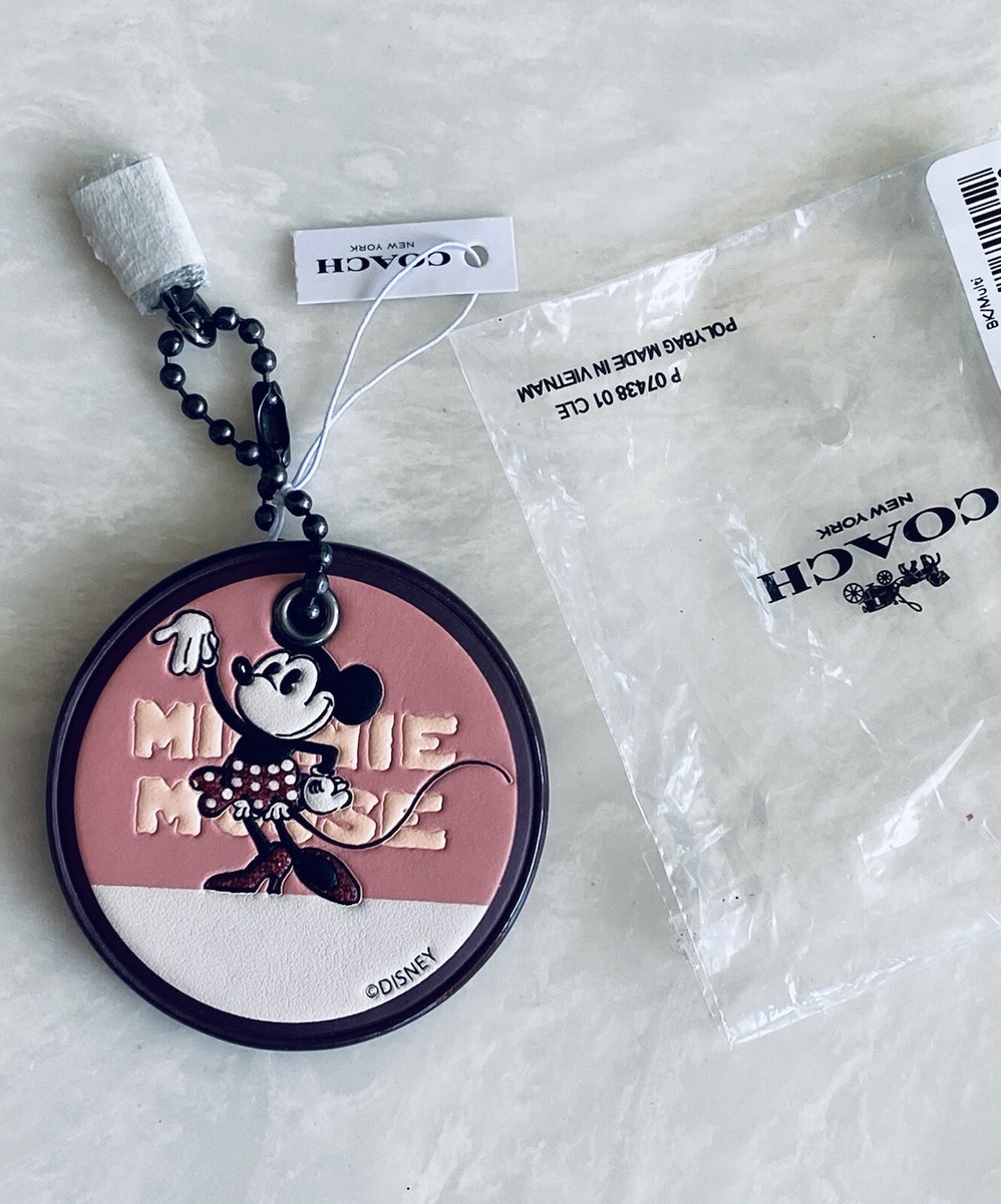 Coach ◆ Disney x Coach Boxed Minnie mouse hangtag Disney X Coach Miss Minnie Mouse Hangtag Leather Ltd Edition