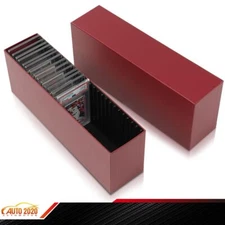 Storage Case w/ Slot Option Wine Red High Quality Fit For Card Slab Box Holder