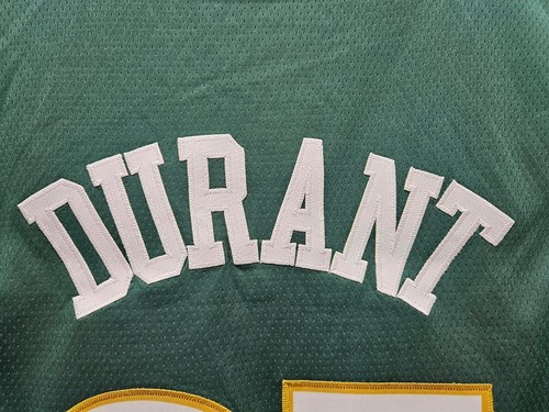 KEVIN DURANT #35 SEATTLE SUPERSONICS CUSTOM GREEN YELLOW JERSEY MENS SIZE MEDIUM - Picture 7 of 10