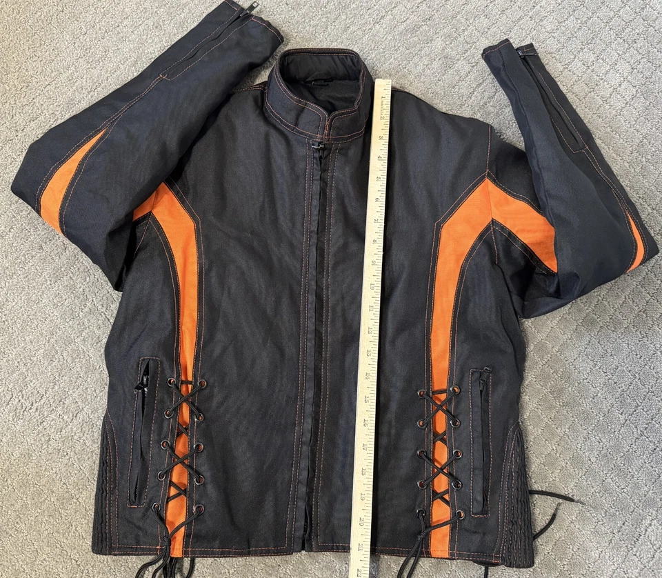 Zony Inc. Chaqueta para mujer talla XSmall negra cuello falso chaqueta de motocicleta Foto 3 de 4