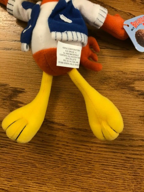 1998 General Mills Cocoa Puffs Sonny The Cuckoo Bird Plush Toy 9