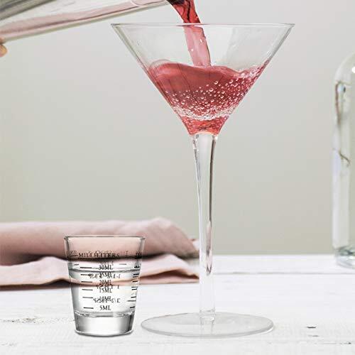 Shot Glasses Measuring Cup Liquid Heavy Glass Wine 1Oz 6 Tsp 2 Tbs 30Ml