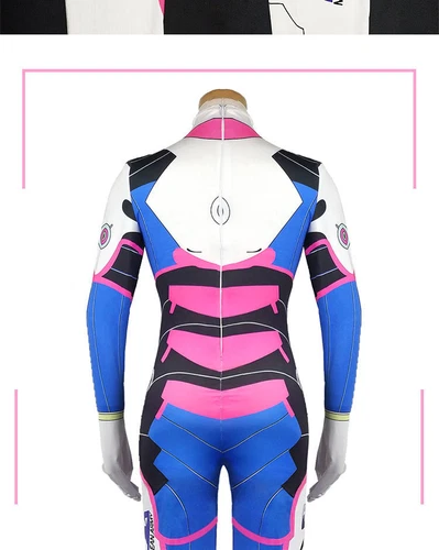 NEW OW Overwatch Game DVA Cosplay Costume D.va Jumpsuit Halloween Suit Outfits - Picture 4 of 5