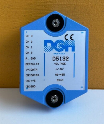 DGH D5132 4 Channel, +/-5 V, RS-485 Sensor to Computer Interface Module. Tested!