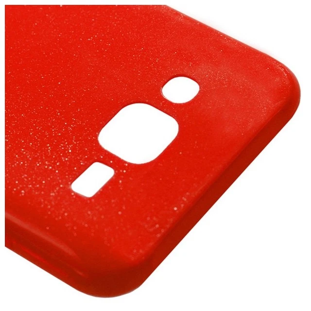 CUSTODIA SILICONE BACK CASE FLUO COVER GEL GLITTER SOTTILE HTC DESIRE 620 ROSSA - Immagine 3 di 4
