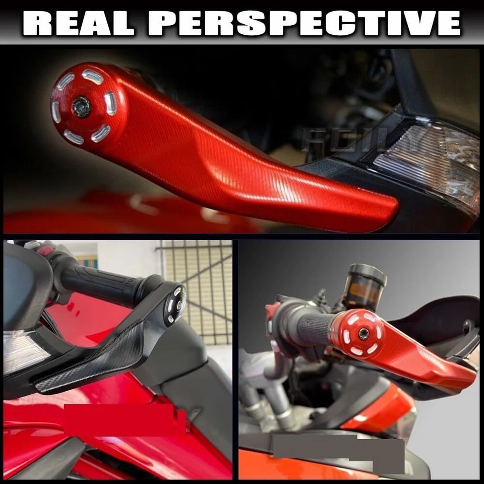 Protector de manos de aluminio para manillar CNC DVT 950 MULTISTRADA MTS950/1200S Foto 3 de 4