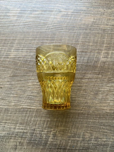 VTG 1930’s Amber Depression Federal Glass Mayfair Pattern Tumbler