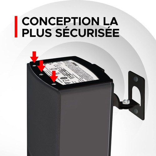 Soundtouch 10 Fixation Murale pour Bose Sound Touch 10 Noir Kit Complet Fourn... - Photo 4/9