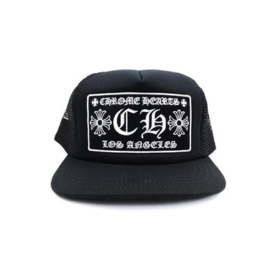 帽子 Chrome Hearts CH Trucker cap Chrome Hearts CH Los Angeles Trucker Hat Black/Black | eBay