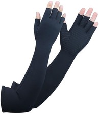 Long Arthritis Compression Gloves for Women Men, Copper Gloves for Joint Pain...