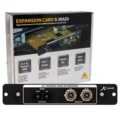 Behringer X-MADI Expansion Card 32x32 MADI Interface AES10 Optical Coax