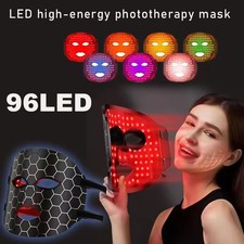 Red Light Therapy Mask 7-Color LED Face Mask Light Therapy with 850nm NIR US