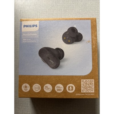 Philips TAT 3519 Black Ear Buds New Sealed