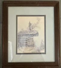 Custom Framed Ben Hampton Print “Rambling Rose 1980”