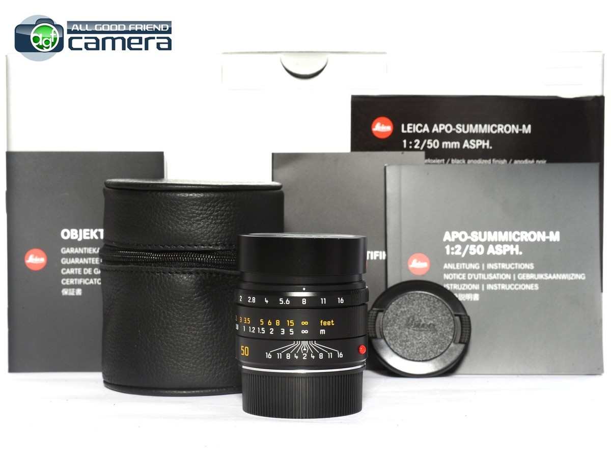 Leica APO-Summicron-M 50mm F/2 ASPH. Lens Black 11141 Later No