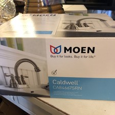 Moen Caldwell CA84667 Chrome 2-Handle Bathroom Swivel Sink Faucet - NEW LY 