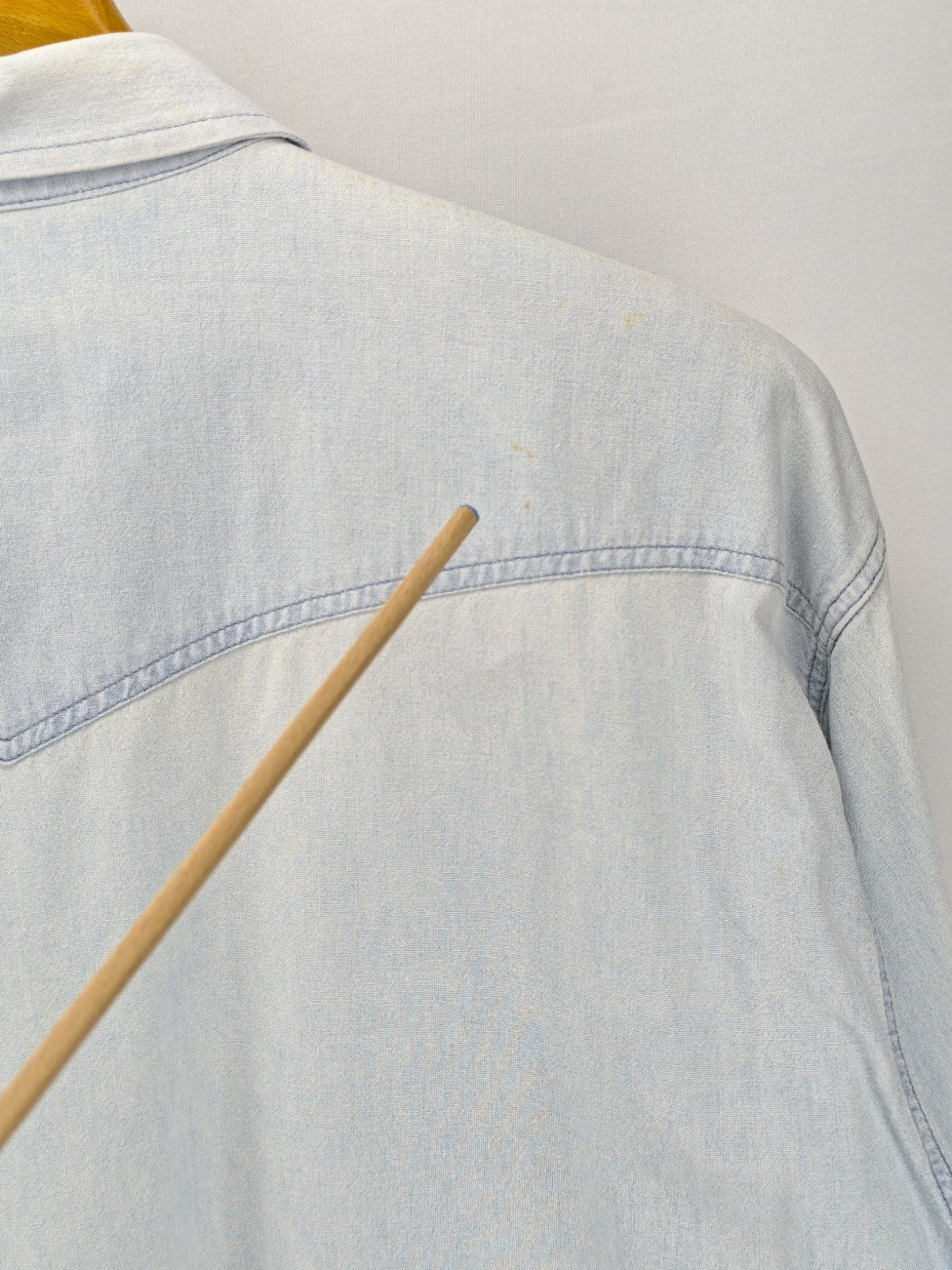 Levi's Western Shirt Denim Shirt Mens XL Blue Vintage Snaps Denim Shirt image 6