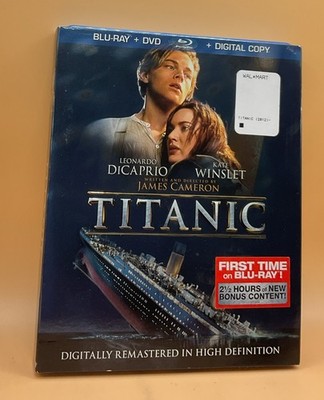 Titanic Blu-ray + DVD 1997, 2012 Leonardo DiCaprio **SEALED w/ Slipcover**