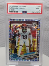 2023 Panini Donruss Optic Emmanuel Forbes Rated Rookie #299 Shield Prizm Card