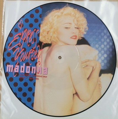 MADONNA 12  Express Yourself UK PICTURE DISC VINYL 1989 Orig 1st press UNPLAYED