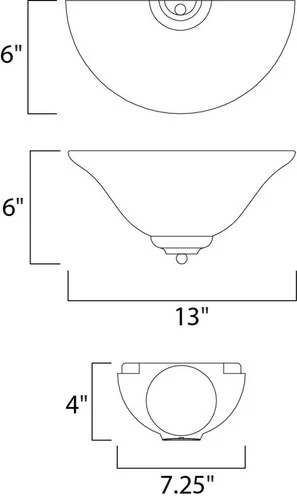Maxim 20582 Essentials 1-Light 13"W Wall Sconce - Picture 2 of 3