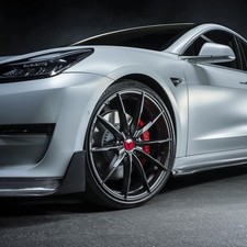 21 Vorsteiner V-ff 109 Forged Concave Graphite Wheels Rims Fits Tesla Model 3