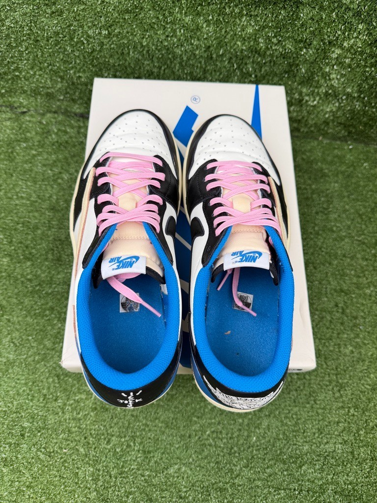 Size 12 - Jordan 1 Retro x Fragment Design x Travis Scott Low Blue