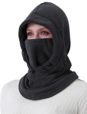Fleece Balaclava Ski Mask Winter Face Mask for Women Men Thermal Hooded Scarf...