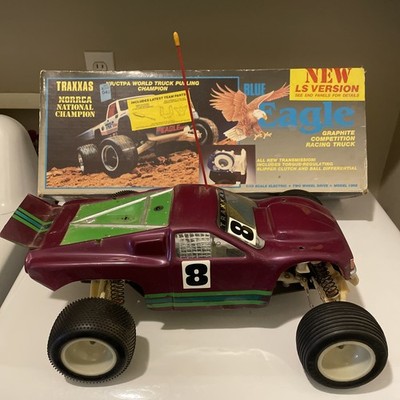 Rare Vintage Traxxas Blue Eagle LS Original With Box TRX-T RC Stadium Truck