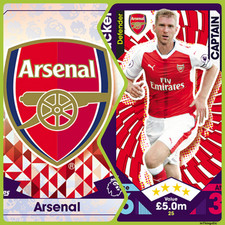 Arsenal – Topps Match Attax 2016-2017 – Base Cards