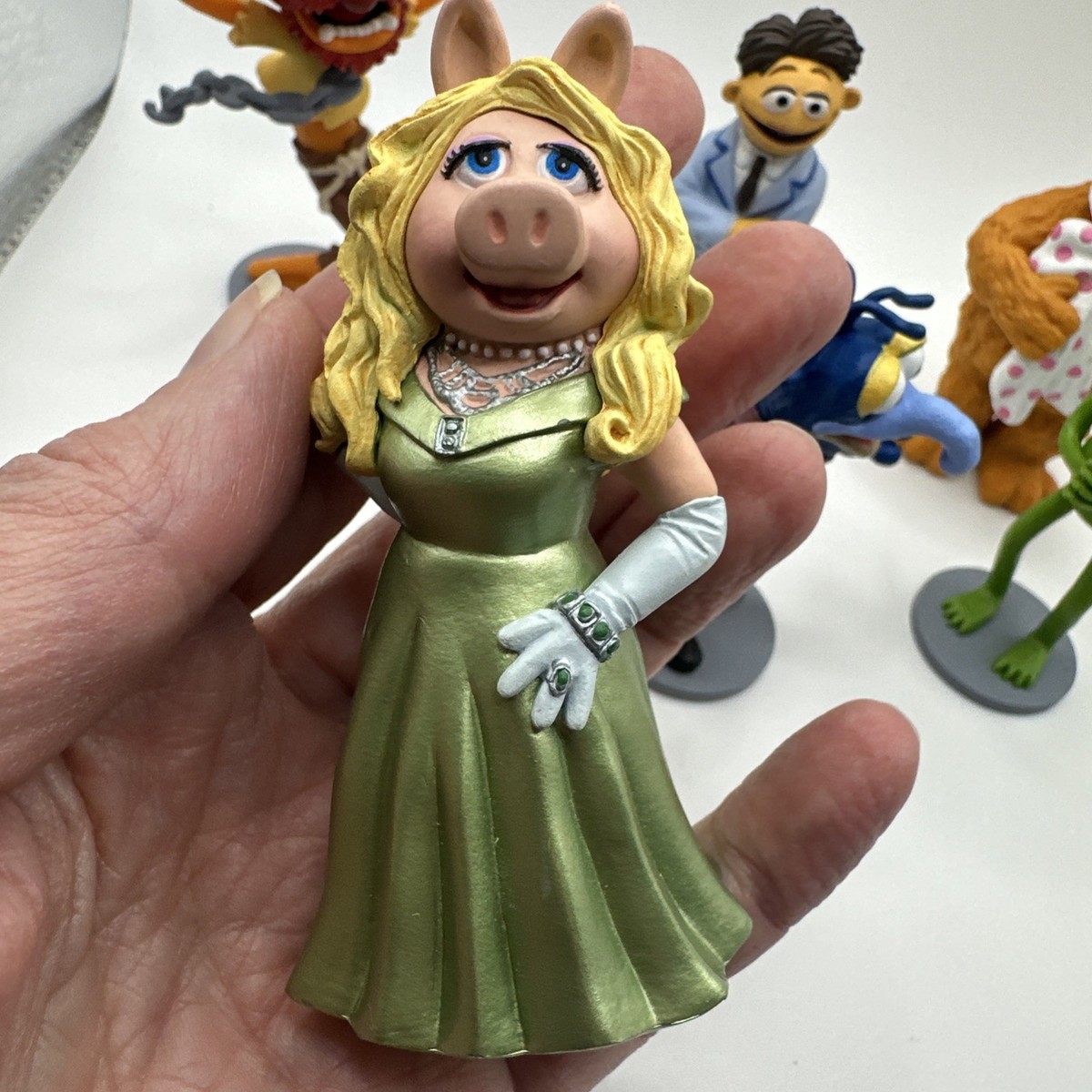 Set Of 6 PVC Disney The Muppets Figurines Miss Piggy Kermit Gonzo