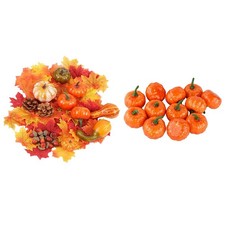 Assorted Size Artificial Pumpkins Foam Crafts Fall Halloween Christmas Seasonal