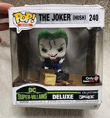  Funko Pop! Moments: DC Universe - The Joker (Hush) #240 Damaged Box Read