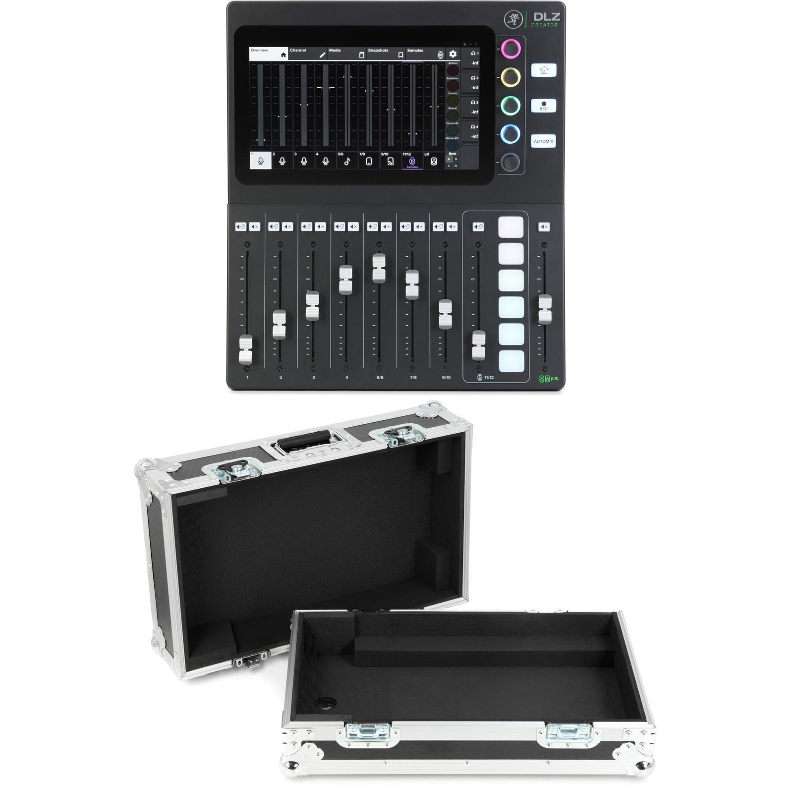 12-канальный цифровой микшер Mackie DLZ Creator с корпусом Flight 172690₽