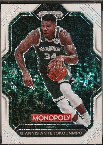 Giannis Antetokounmpo 2022-23 Prizm Monopoly Black Classic Icons