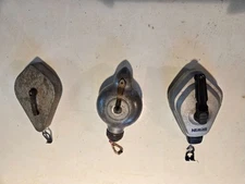  Chalk Strait Line Tool (Lot of 3) & Chalk, one is  vintage Strait-Line Products