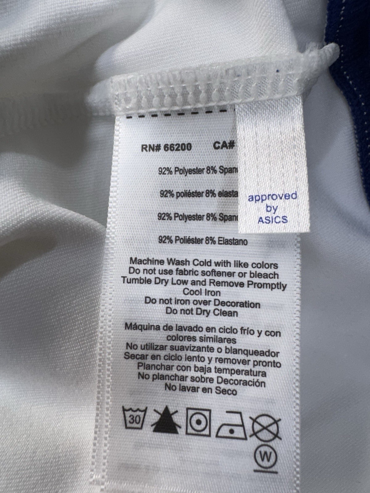 ASICS 302744 Womens LANI Jacket White / Royal Blue Medium NWT A200 Excellent New thumbnail 9