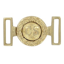 Civil War Confederate Officers Belt Buckle  Reproduction Uniform Costume Brass