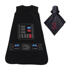Lambs Ivy Star Wars Darth Vader Wearable Blanket Lovey Baby Gift Set - 2pc