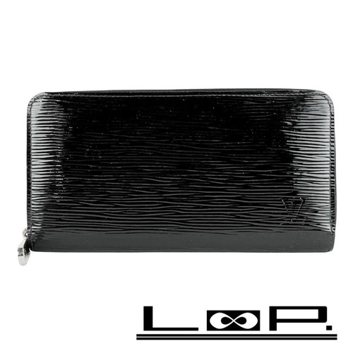 Louis Vuitton Zippy Wallet Long Epi Electric Black M6007N Box Used LOOP-0